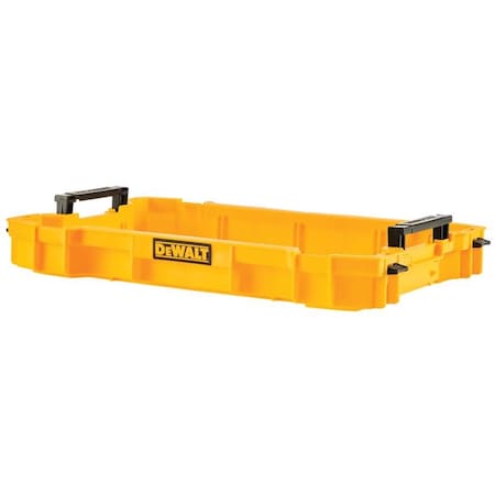 Stanley DeWalt 12.05 in. W X 2.36 in. H Shallow Tool Tray Polypropylene 1 compartments Black/Yellow DWST08110
